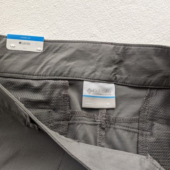 Women's Columbia Saturday Trail Convertible Pants Size 14 Gray AK4028 Shorts NEW - Picture 7 of 9